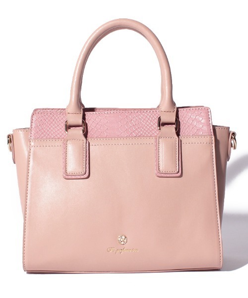 Pi（ピーアイ）の「スネーク型押し２WAYバッグ（ショルダーバッグ・レディース・ホワイト/ブラック/ピンク・FREE）」の14枚目の写真