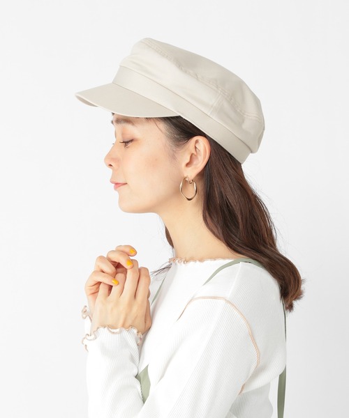 studio CLIP(スタディオクリップ)の「万能マリンキャスケット(キャスケット・レディース・アイボリー/ベージュ/ブラック・FREE)」の3枚目の写真