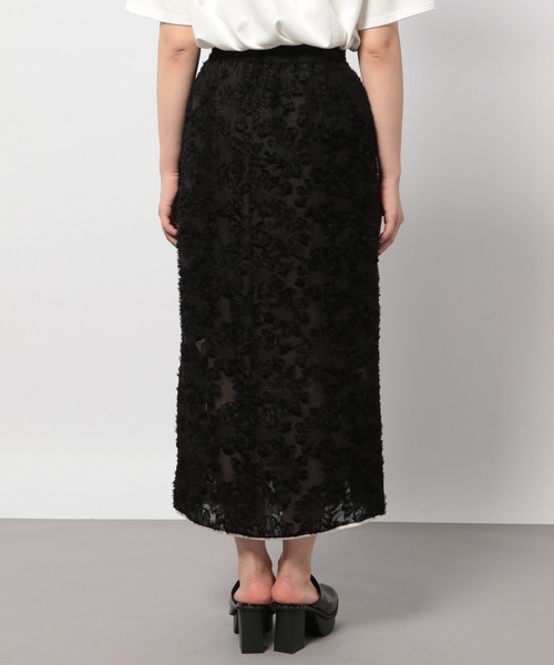 PAGEBOY（ページボーイ）の「レースジャガードパイピングスカート（スカート・レディース・ブラック/グレイッシュベージュ・FREE）」の12枚目の写真