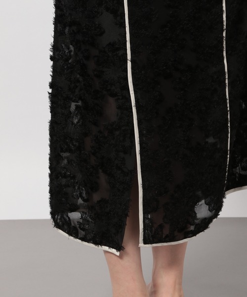 PAGEBOY（ページボーイ）の「レースジャガードパイピングスカート（スカート・レディース・ブラック/グレイッシュベージュ・FREE）」の14枚目の写真