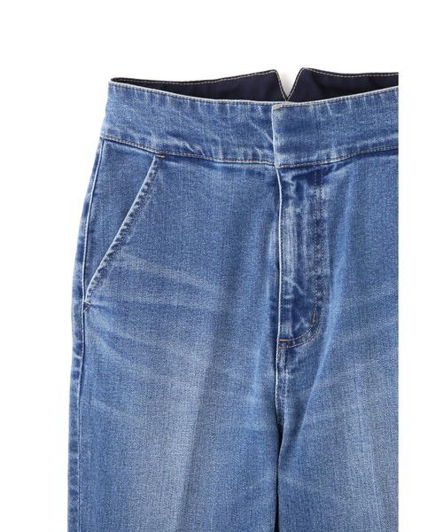 JILL STUART(ジルスチュアート)の「《Exclusive Line》ハイウエストフレアパンツ(デニムパンツ・レディース・ピンク/ブルー・0/2)」の6枚目の写真