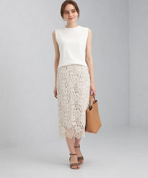 green label relaxing（グリーンレーベルリラクシング）の「[ 手洗い可能 ] CS ソウバリ バックボタン ノースリーブ プルオーバー ニット（ニット/セーター・レディース・ホワイト/ピンク/ブラウン・FREE）」の11枚目の写真