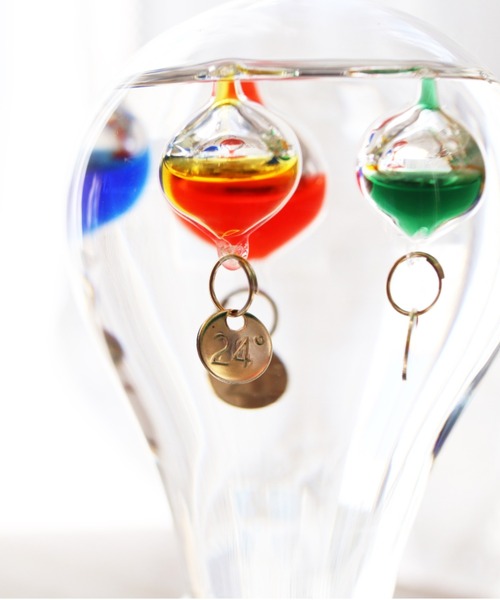 BIRTHDAY BAR（バースデイバー）の「ガラスフロート 温度計  電球（インテリア雑貨・レディース・クリア・フリー）」の3枚目の写真