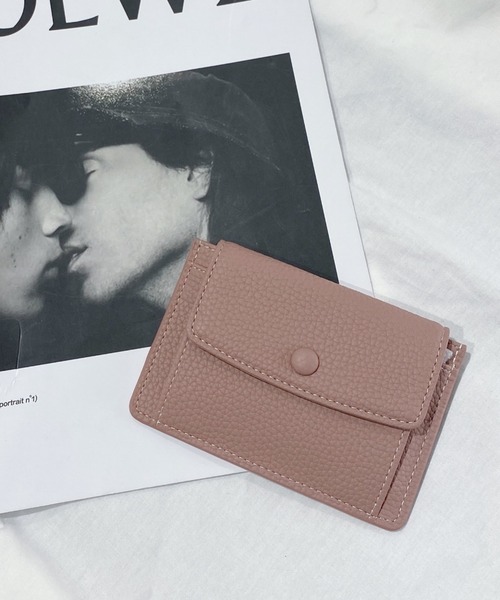 CLEA(クレア)の「フラップPUカードコインケース(カードケース・レディース・ブラック/ブラウン/ピンク/グレー・FREE)」の4枚目の写真