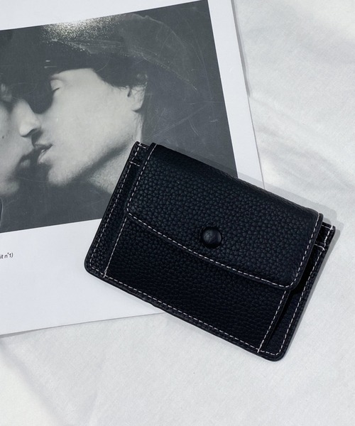 CLEA(クレア)の「フラップPUカードコインケース(カードケース・レディース・ブラック/ブラウン/ピンク/グレー・FREE)」の7枚目の写真