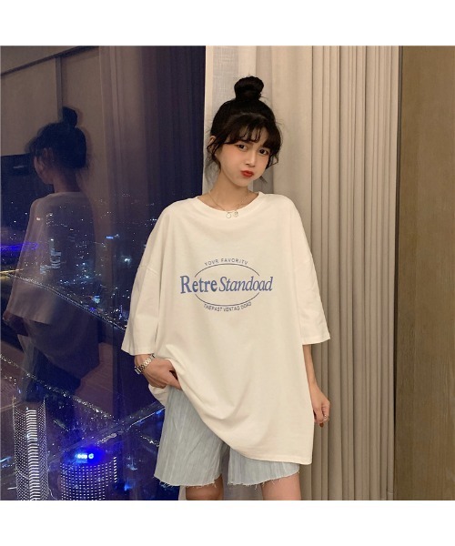 セール】ビッグシルエット ルーズ シンプル ロゴ オーバーサイズ