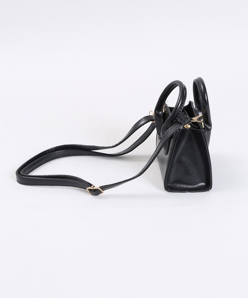 WC（ダブル シー）の「ミニハンドルスクエアバッグ（ショルダーバッグ・レディース・アイボリー/ブラック/ブラウン・FREE）」の8枚目の写真