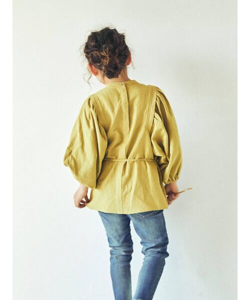 Ungrid（アングリッド）の「Kids ショルダータックブラウス（シャツ/ブラウス・キッズ・オフホワイト/ブラック/グリーン系その他・100/120）」の10枚目の写真