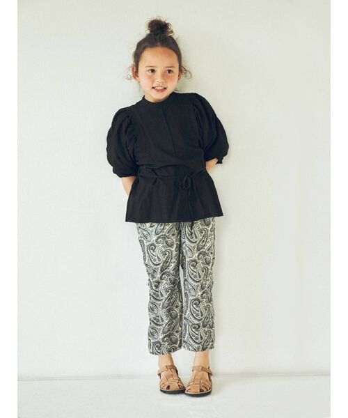 Ungrid（アングリッド）の「Kids ショルダータックブラウス（シャツ/ブラウス・キッズ・オフホワイト/ブラック/グリーン系その他・100/120）」の20枚目の写真