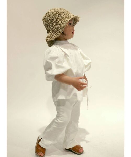 Ungrid（アングリッド）の「Kids ショルダータックブラウス（シャツ/ブラウス・キッズ・オフホワイト/ブラック/グリーン系その他・100/120）」の12枚目の写真