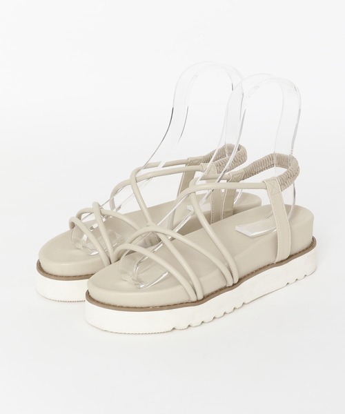 URBAN RESEARCH Sonny Label（アーバンリサーチサニーレーベル）の「プラットフォームチューブサンダル（サンダル・レディース・ブラック/グレー系その他・MEDIUM/SMALL/LARGE）」の3枚目の写真