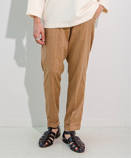 EDIFICE（エディフィス）の「Primeflex flax Twill easy PT（その他パンツ・メンズ・ブラック/ベージュ/カーキ/キャメル・SMALL/MEDIUM/LARGE/X-LARGE）」の4枚目の写真