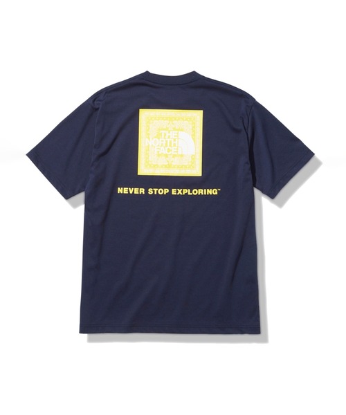 THE NORTH FACE（ザノースフェイス）の「◆【THE NORTH FACE / ザ ノースフェイス】バンダナスクエアロゴ Tシャツ（Tシャツ/カットソー・メンズ・ブラック/ホワイト/ネイビー/グレー・LARGE/MEDIUM/X-LARGE）」の5枚目の写真