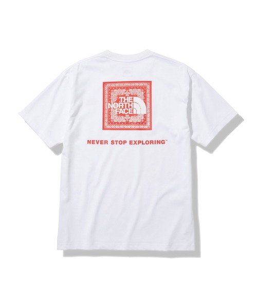 THE NORTH FACE（ザノースフェイス）の「◆【THE NORTH FACE / ザ ノースフェイス】バンダナスクエアロゴ Tシャツ（Tシャツ/カットソー・メンズ・ブラック/ホワイト/ネイビー/グレー・LARGE/MEDIUM/X-LARGE）」の6枚目の写真