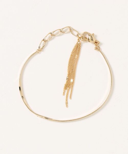 Phoebe(フィービィー)の「フリンジバングルブレスレット(バングル/リストバンド・レディース・ゴールド・FREE)」の4枚目の写真