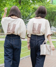 PairPair | バッグフォトプリントリンガーT（ユニセックス）(Tシャツ/カットソー)