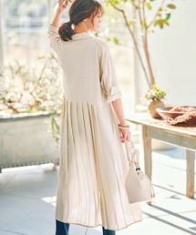 GeeRA | 【21盛夏新着】バックプリーツシャツワンピース(シャツワンピース)