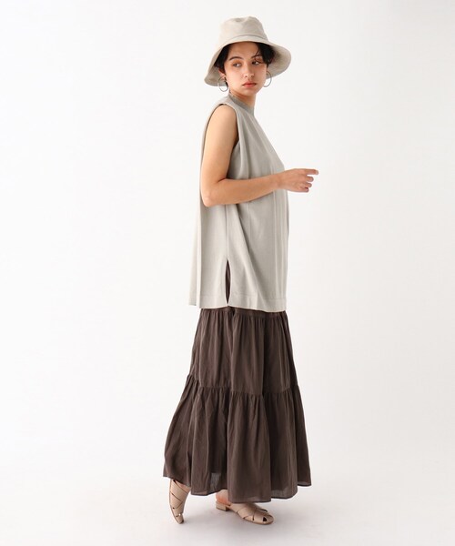 OPAQUE.CLIP（オペークドットクリップ）の「◆タックフレンチスリーブニット【WEB限定カラー・サイズ】（ニット/セーター・レディース・ブラック/サンドベージュ/ガンメタ/ホワイト系/オリーブ系3・38/40/42）」の13枚目の写真