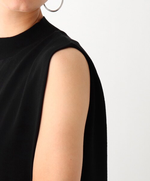 OPAQUE.CLIP（オペークドットクリップ）の「◆タックフレンチスリーブニット【WEB限定カラー・サイズ】（ニット/セーター・レディース・ブラック/サンドベージュ/ガンメタ/ホワイト系/オリーブ系3・38/40/42）」の20枚目の写真