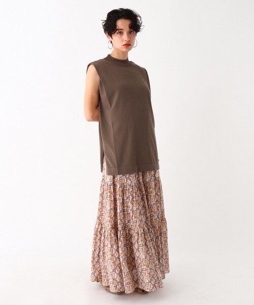 OPAQUE.CLIP（オペークドットクリップ）の「◆タックフレンチスリーブニット【WEB限定カラー・サイズ】（ニット/セーター・レディース・ブラック/サンドベージュ/ガンメタ/ホワイト系/オリーブ系3・38/40/42）」の10枚目の写真