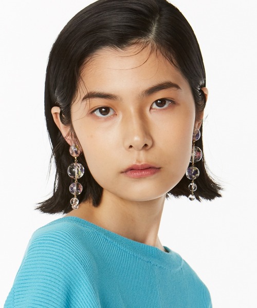 ANEVER（アンエバー）の「LONG DROPPED イヤリング（イヤリング・レディース・ホワイト系・F）」の6枚目の写真