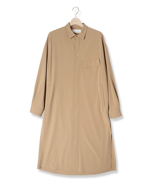 CULLNI（クルニ）の「21-AW-031　ロングシャツ（シャツ/ブラウス・メンズ・ホワイト/ブラック/ピンク/キャメル/グレイッシュベージュ・1/2/0）」の4枚目の写真