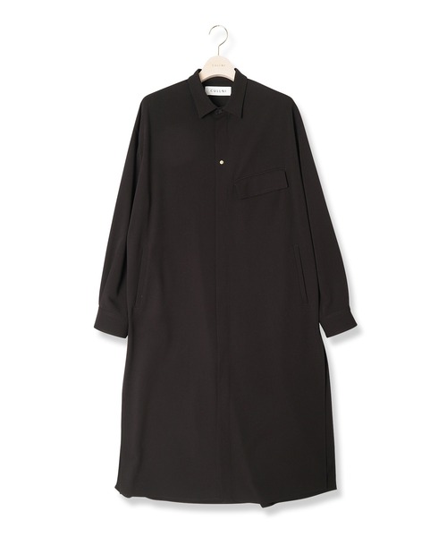 CULLNI（クルニ）の「21-AW-031　ロングシャツ（シャツ/ブラウス・メンズ・ホワイト/ブラック/ピンク/キャメル/グレイッシュベージュ・1/2/0）」の13枚目の写真