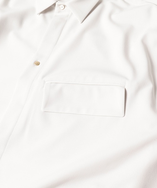 CULLNI（クルニ）の「21-AW-031　ロングシャツ（シャツ/ブラウス・メンズ・ホワイト/ブラック/ピンク/キャメル/グレイッシュベージュ・1/2/0）」の15枚目の写真