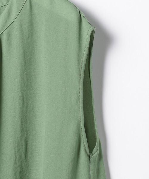 closet story（クローゼットストーリー）の「＜closet story（クローゼットストーリー）＞ジョーゼット バックボタン フレンチスリーブ ブラウス -手洗い可能-（シャツ/ブラウス・レディース・ライム/ダークグレー/ナチュラル・FREE）」の18枚目の写真