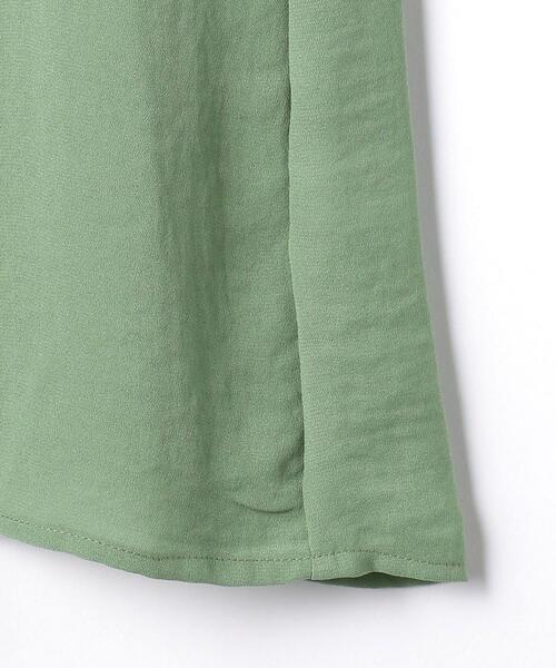 closet story（クローゼットストーリー）の「＜closet story（クローゼットストーリー）＞ジョーゼット バックボタン フレンチスリーブ ブラウス -手洗い可能-（シャツ/ブラウス・レディース・ライム/ダークグレー/ナチュラル・FREE）」の19枚目の写真