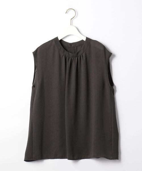 closet story（クローゼットストーリー）の「＜closet story（クローゼットストーリー）＞ジョーゼット バックボタン フレンチスリーブ ブラウス -手洗い可能-（シャツ/ブラウス・レディース・ライム/ダークグレー/ナチュラル・FREE）」の21枚目の写真