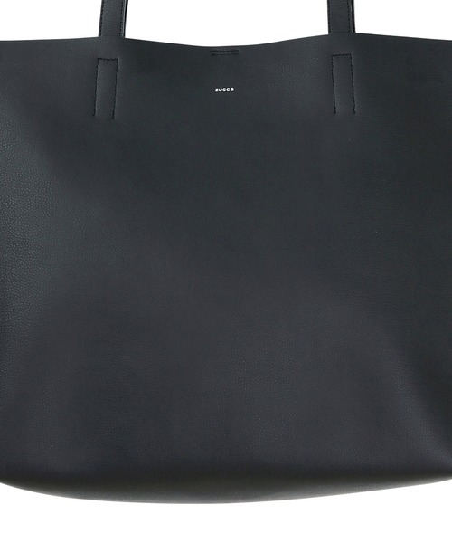ZUCCa（ズッカ）の「リサイクルレザー/トートバッグ（トートバッグ・レディース・ブラック/オフホワイト/グリーン・FREE）」の6枚目の写真