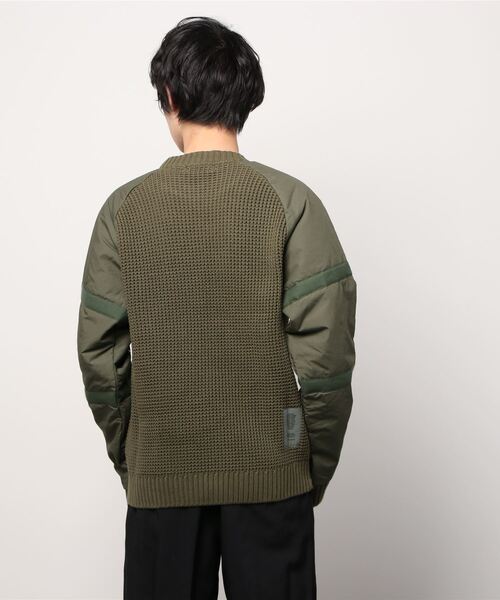 G-STAR（ジースター）の「WOVEN MIX KNITTED SWEATER/ロゴ/セーター（ニット/セーター・メンズ・オリーブ/ダークブラック・SMALL/X-SMALL/X-LARGE/LARGE/MEDIUM）」の9枚目の写真