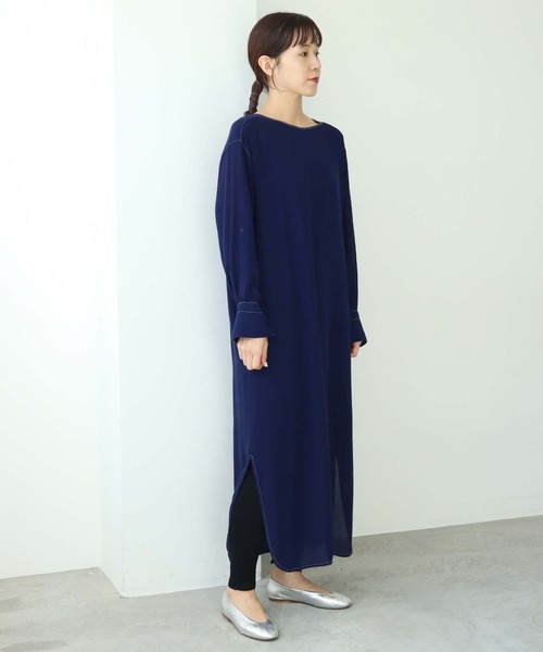 cardo fabrica(カルドファブリカ)の「◇オーガニックWガーゼ レギンス(レギンス/スパッツ・レディース・ブラック/キナリ/オレンジ・FREE)」の8枚目の写真