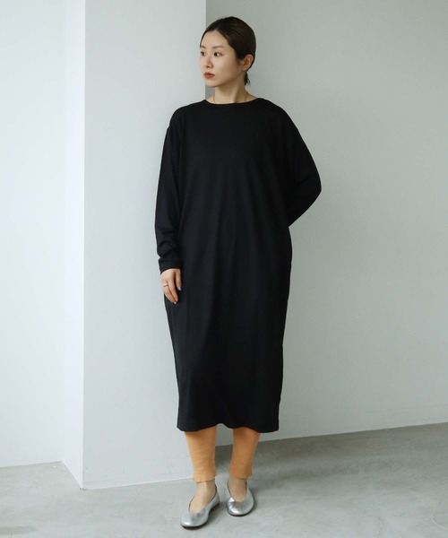 cardo fabrica(カルドファブリカ)の「◇オーガニックWガーゼ レギンス(レギンス/スパッツ・レディース・ブラック/キナリ/オレンジ・FREE)」の5枚目の写真