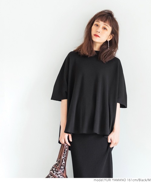 coca(coca)(コカ)の「ラフワッフルモモンガトップス(Tシャツ/カットソー・レディース・ブラック/チャコールグレー・M/L)」の10枚目の写真