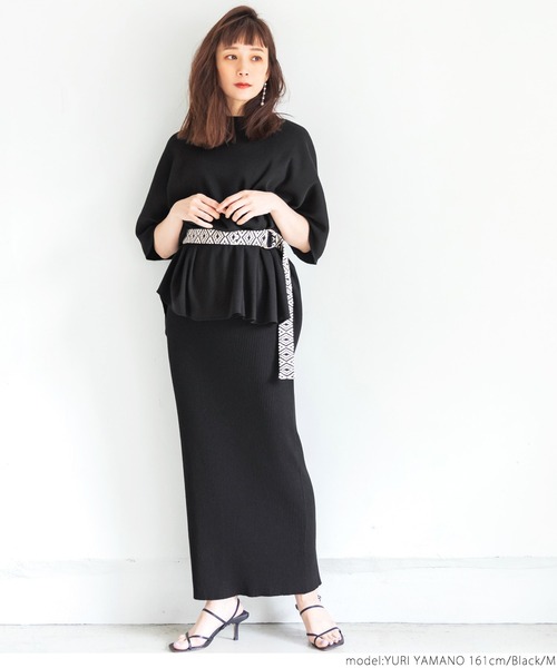 coca(coca)(コカ)の「ラフワッフルモモンガトップス(Tシャツ/カットソー・レディース・ブラック/チャコールグレー・M/L)」の15枚目の写真