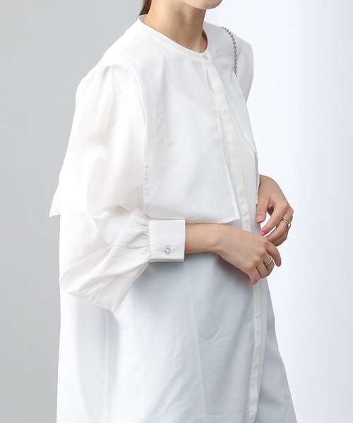 COLONY 2139（コロニートゥーワンスリーナイン）の「セーラーカラーブラウス（シャツ/ブラウス・レディース・ブラック/オフホワイト・FREE）」の3枚目の写真