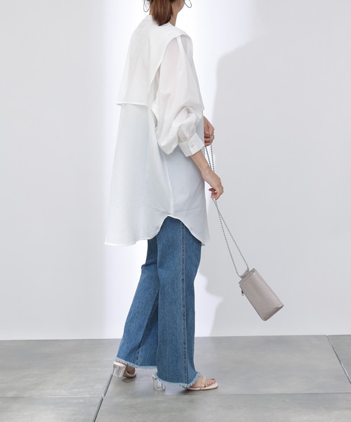 COLONY 2139（コロニートゥーワンスリーナイン）の「セーラーカラーブラウス（シャツ/ブラウス・レディース・ブラック/オフホワイト・FREE）」の4枚目の写真