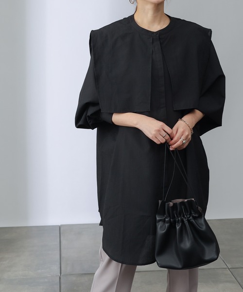 COLONY 2139（コロニートゥーワンスリーナイン）の「セーラーカラーブラウス（シャツ/ブラウス・レディース・ブラック/オフホワイト・FREE）」の10枚目の写真