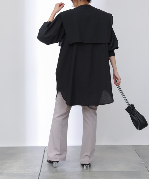 COLONY 2139（コロニートゥーワンスリーナイン）の「セーラーカラーブラウス（シャツ/ブラウス・レディース・ブラック/オフホワイト・FREE）」の5枚目の写真