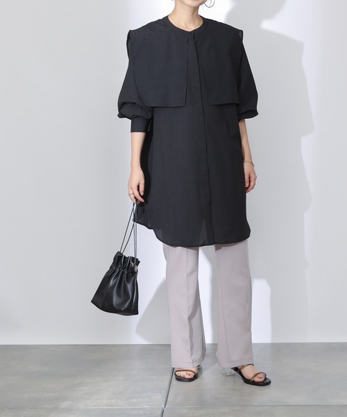 COLONY 2139（コロニートゥーワンスリーナイン）の「セーラーカラーブラウス（シャツ/ブラウス・レディース・ブラック/オフホワイト・FREE）」の17枚目の写真