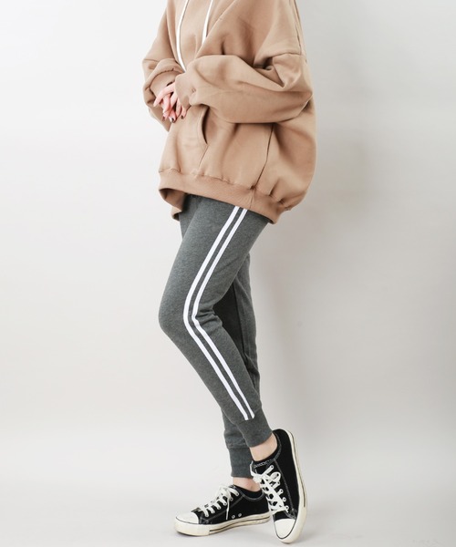 WESTSEA（ウエストシー）の「超長綿スウェット サイドライン ジョガーパンツ　/ブロークコア（スウェットパンツ・メンズ・グレー/グレー系その他/ブラック系その他3/ブラック系その他2/ブラック/ブラック系その他/チャコール/グレー系その他2・L/M/S/XL）」の8枚目の写真