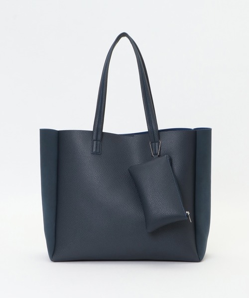 ikka(イッカ)の「シュリンクワイドトートバッグ(トートバッグ・メンズ・ライトグレー/ブラック/オリーブ/ネイビー・FREE)」の4枚目の写真