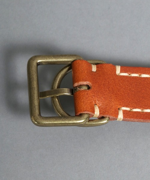 Levi's（リーバイス）の「【Levi's】別注 スクエアバックル 30mm 刻印 レザーベルト（ベルト・メンズ・ブラック/ブラウン・FREE）」の7枚目の写真