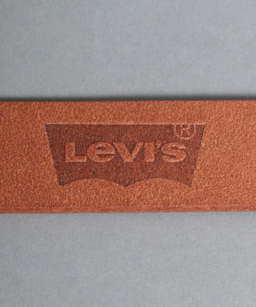 Levi's（リーバイス）の「【Levi's】別注 スクエアバックル 30mm 刻印 レザーベルト（ベルト・メンズ・ブラック/ブラウン・FREE）」の5枚目の写真