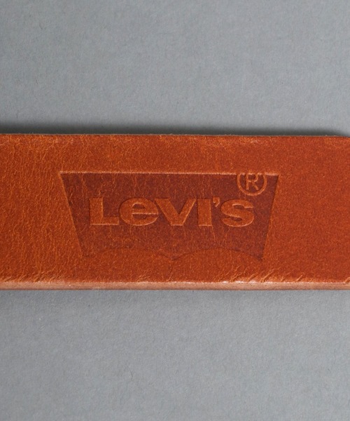 Levi's（リーバイス）の「【Levi's】別注 スクエアバックル 30mm 刻印 レザーベルト（ベルト・メンズ・ブラック/ブラウン・FREE）」の3枚目の写真