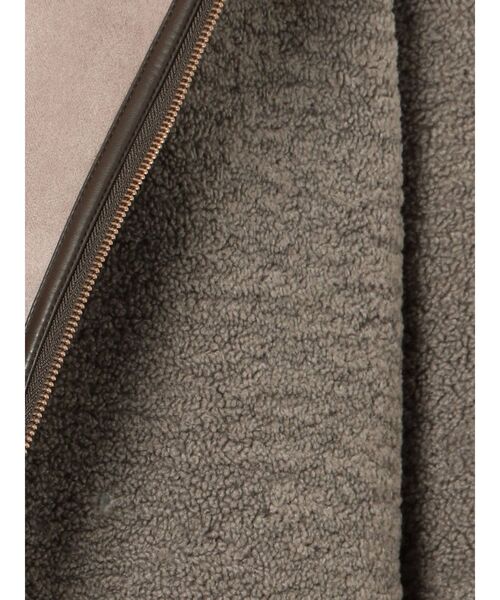 LAGUNAMOON（ラグナムーン）の「ボアフェイクムートンリバーシブルコート（その他アウター・レディース・アイボリー/チャコールグレー/モカ・FREE）」の18枚目の写真