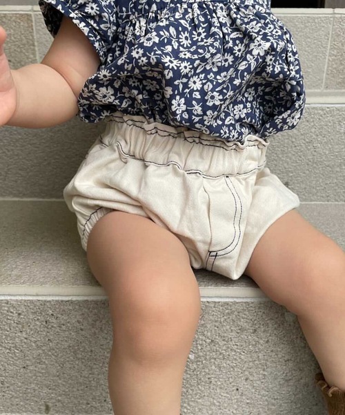 SANSeLF(サンセルフ)の「【SANSeLF】cotton balloon pants sank21a004(その他パンツ・キッズ・ライトブルー/アイボリー・S/M/L)」の15枚目の写真