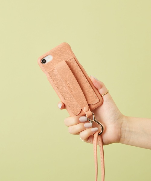 HASHIBAMI（ハシバミ）の「【HASHIBAMI】カラバッシュ ストラップ iPhoneケース ※iPhone 7/8/SE(第2/第3世代) 用（スマホケース/カバー・レディース・シルバー/グレイッシュベージュ/ブラック/イエロー/グレイッシュブルー/モスグリーン/ライラック/オレンジ/ナチュラル/ブルーパープル/ボルドー/ネイビー/ライトグリーン/コーラルピンク/マルチ/サンドベージュ/ブラウン/ベビーピンク/ゴールド/レモンイエロー/アクア・FREE）」の16枚目の写真